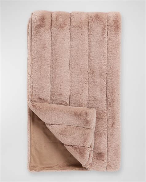 Fabulous Furs Weighted Luxury Faux Fur Throw Blanket | Horchow