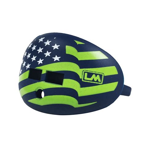 U.S.A. Flag Fluorescent Green Football Lip Protector Mouthguard ...