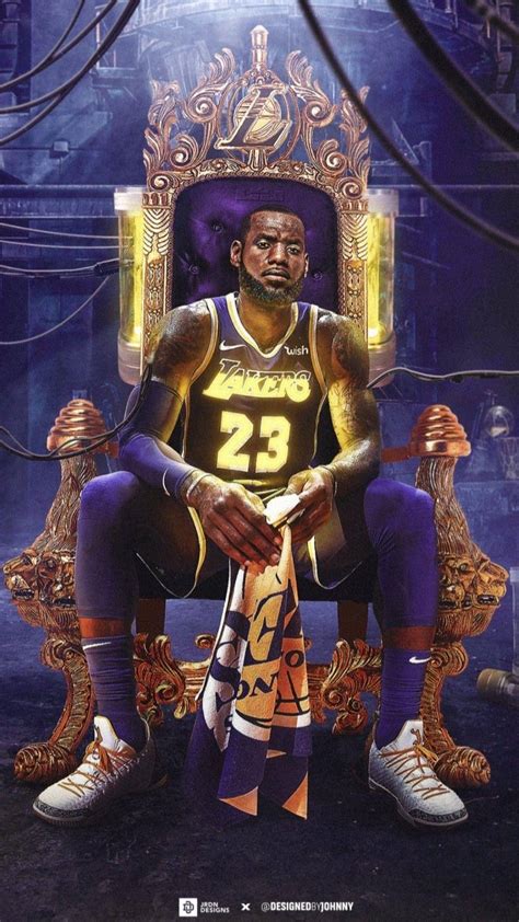 Download Lebron James With Lakers Flag Wallpaper | Wallpapers.com