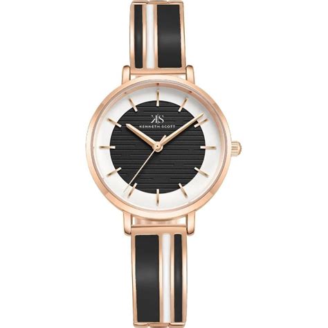 Buy Kenneth Scott Women Black Dial Analog Watch - K23501-RBBB (M) Online