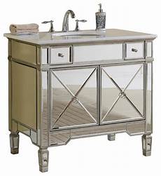 Mirrored Bathroom Vanity Units by Ashlyn Mirrored Bathroom Sink Vanity 36 Quot Transitional Mirrored Bathroom Vanity Units