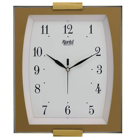 Buy Ajanta Plastic Step Movement Square Wall Clock for Home/Kitchen ...