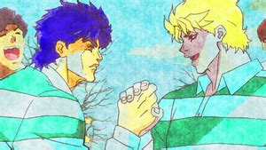 Athah Anime Jojo's Bizarre Adventure Jonathan Joestar Dio Brando 13*19 ...