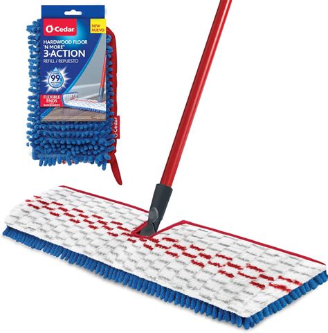 Amazon.com: O-Cedar Hardwood Floor 'N More 3-Action Mop with 1 Extra ...
