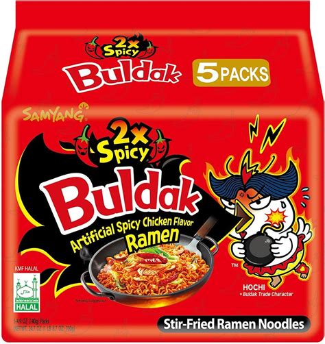 Amazon.com : Samyang Buldak Hot Chicken Ramen, Korean Stir-Fried ...