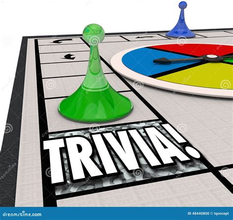 Trivia Board Game Fun Knowledge Challenge Playing Quiz Test Stock ...