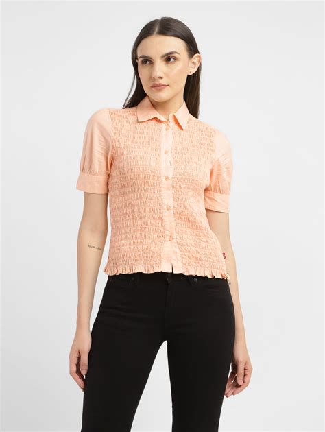 Women's Textured Spread Collar Shirt – Levis India Store