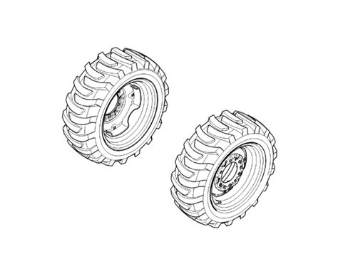 BLV10600- 23x8.50-14 (4PR, R4 Industrial, 1 Position) Bias Ply - Front ...