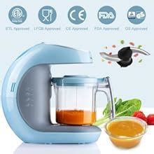 Kiddale 5-in-1 Smart Baby Food Processor, Steamer and Blender with BPA ...