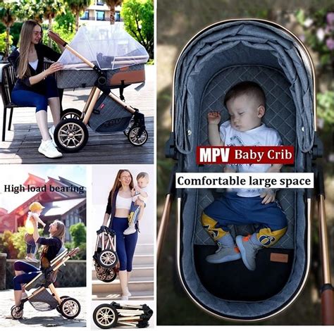 Buy JIAX Baby Stroller Carriage 360 Rotation 2-in-1 Shock-Resistant ...