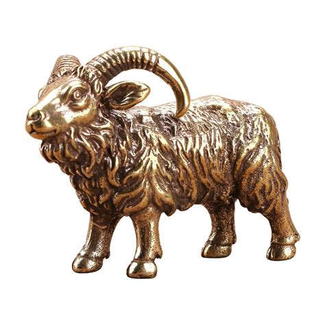 Buy CLUB BOLLYWOOD® Brass Goat Sculpture Realistic Crafts Collectible ...