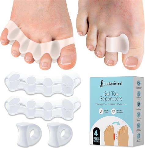 Amazon.com: (4 Pieces in Two Types) Toe Separators & Toe Spacers for Feet Men and Women, Fast ...