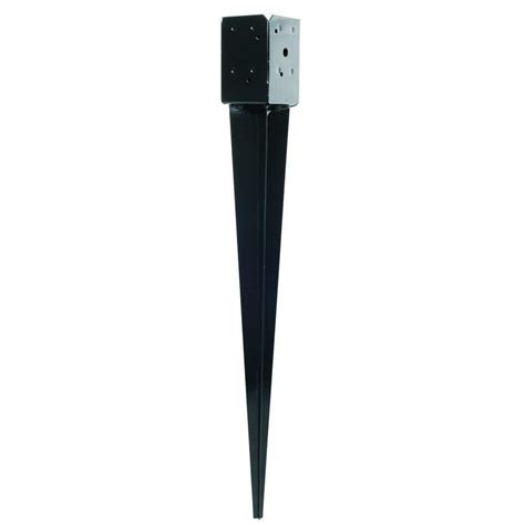 Buy E-Z Spike Black Powder-Coated Post- Base Spike for 4x4 Nominal ...