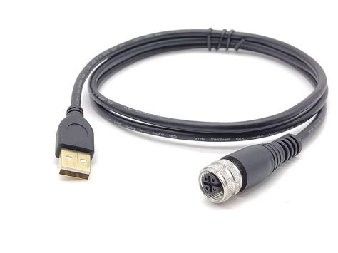 Elecbee M12 to USB Cable M12 4Pin A Code Female to USB 2.0 A Male ...