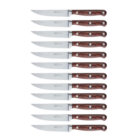 Pakka Wood 12-Piece Stainless Steel Steak Knife set | Ubuy India