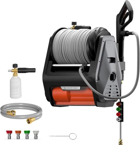Giraffe Tools Grandfalls Retractable Pressure Washer Pro, Electric Wall ...