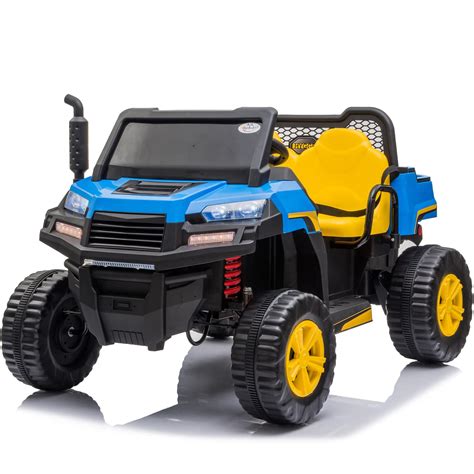 Buy 12V Ride on Dump Truck, 2 Seater Battery Powered Cars for Kids ...