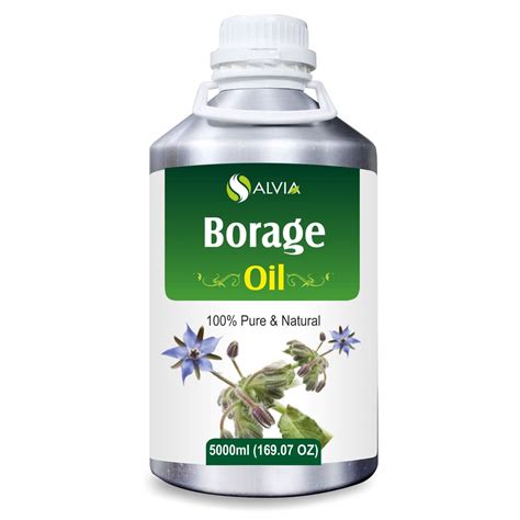 Salvia Natural Carrier Oils 5000ml Borage Oil (Borago officinalis) 100% ...