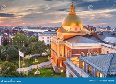 Massachusetts State Capital Building, Boston Royalty-Free Stock Photography | CartoonDealer.com ...