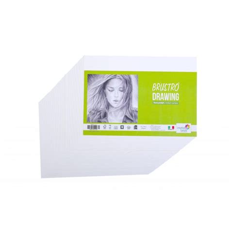 Brustro Drawing Papers 200 GSM A4, Contains 20 Sheets - Starbox
