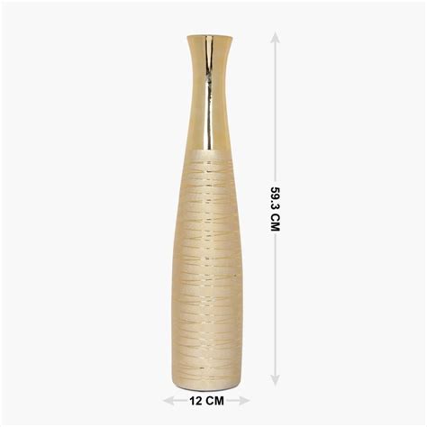 Buy Brit Ceramic Striped Floor Vase from Home Centre at just INR 5499.0