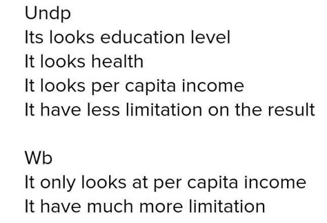 Difference between UNDP report and World Bank report.Why UNDP report ...