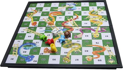 Buy Snakes & Ladders Game 10x10 Board 100 Squares, Extendable Board ...