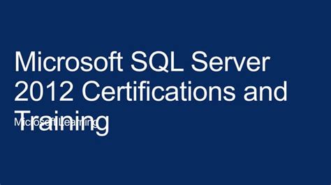 MS SQL 2012 Certification 的图像结果