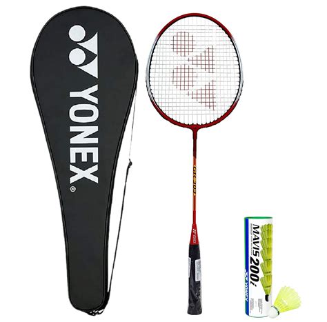 Yonex GR 303 Badminton Racquet with Full Cover and Mavis 200i ...