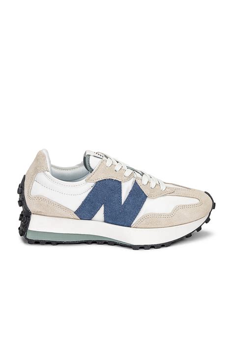 New Balance 327 Sneaker in Sandstone & Mercury Blue | FWRD