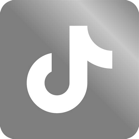 Tik Tok Logo Grayscale - Gambar vektor gratis di Pixabay