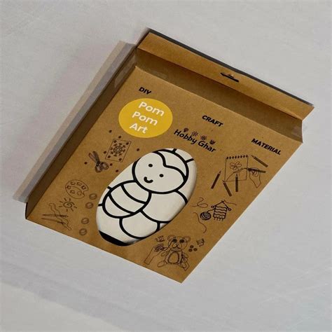 Pom Pom Art DIY Craft Kit, Bee Hobby Character Design Set with Storage ...