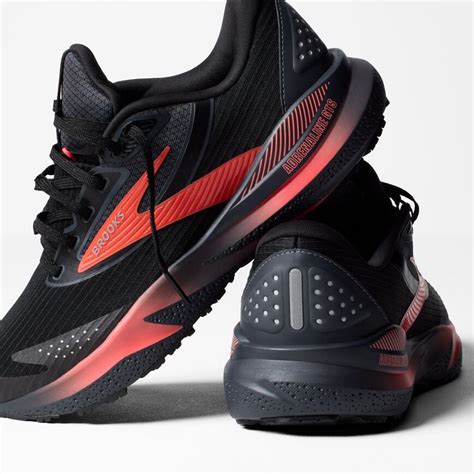 Brooks Adrenaline GTS 24 Weatherized Black/Ebony/Hot Coral (Women's)