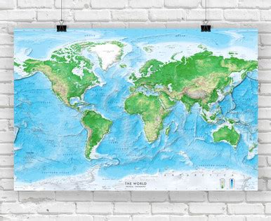 Detailed World Map Poster 的图像结果