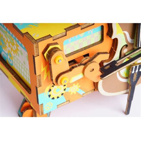 Buy Robotime Music Box 3D Little Performer DIY Wooden Puzzle Online at ...