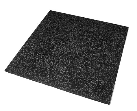 Rival Grey Fleck Premium Interlocking Rubber Gym Floor Tiles with Conn ...