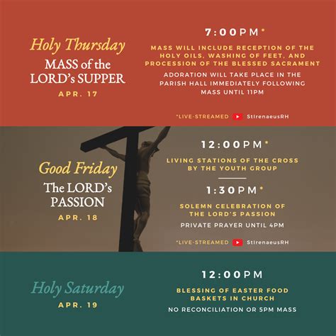 Holy Week 2025 - St. Irenaeus Catholic Church
