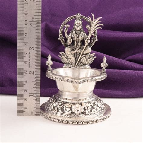 Elegant 925 Silver 2D Lalitha Devi Deepam AD-57 Articles – P S Jewellery