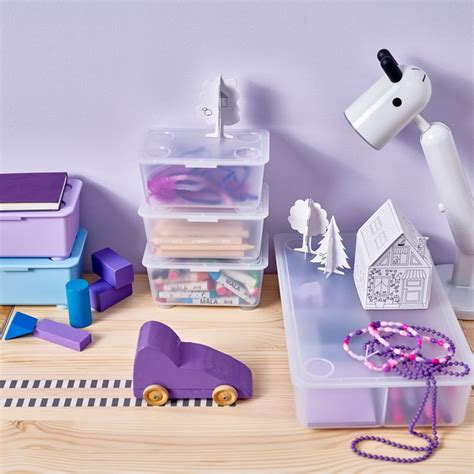 GLIS box with lid, transparent, 17x10 cm (6 ¾x4") - IKEA