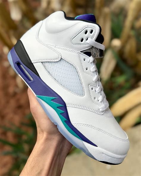 Retro 5 Grapes Air Jordan 5 Grape 2025 X New Era A Frame Snapback Hats