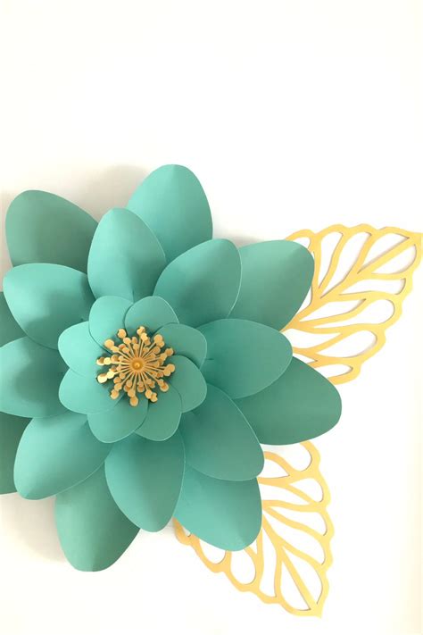 Giant Paper Flowers Template SVG DXF PNG Pdf Paper Flower Cut - Etsy