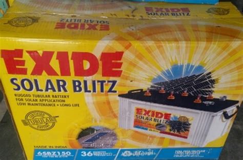 Exide SolarBlitz 6SBZ150 (150AH) Price From Rs.9,500, Buy Exide ...