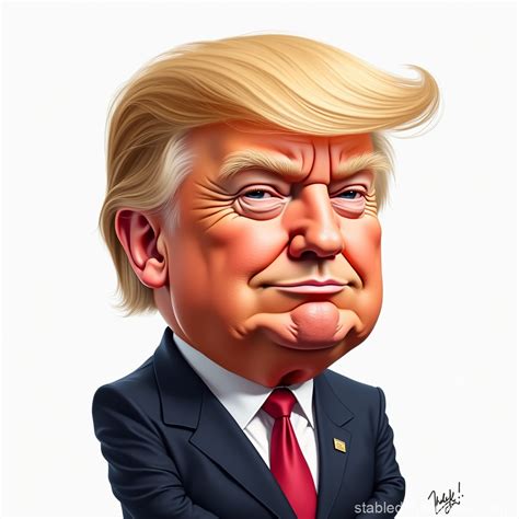 Donald Trump Caricature | Stable Diffusion Online