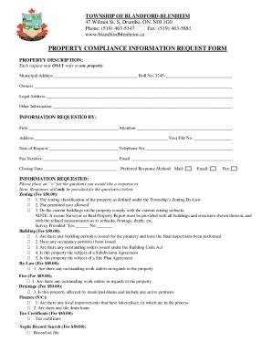 Fillable Online Fillable Online Compliance Information Request Form ...