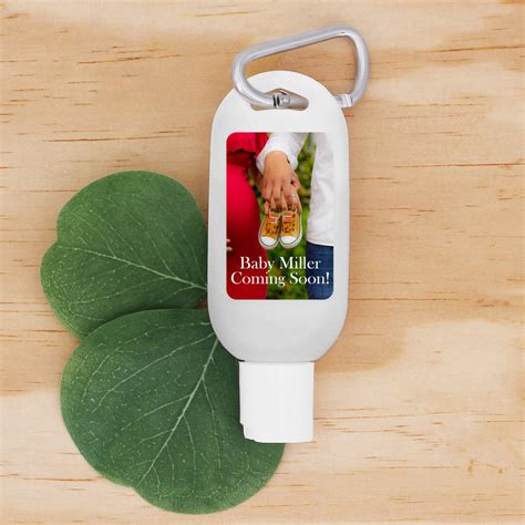 Baby Shower Hand Sanitizer with Carabiner, Custom Hand Sanitizer - Bab ...