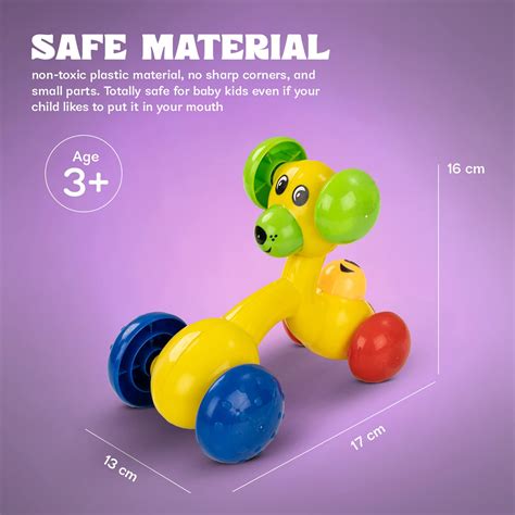 Baybee 3 in 1 Push and Go Rolling Dog Car Toys for Kids – Baybee India