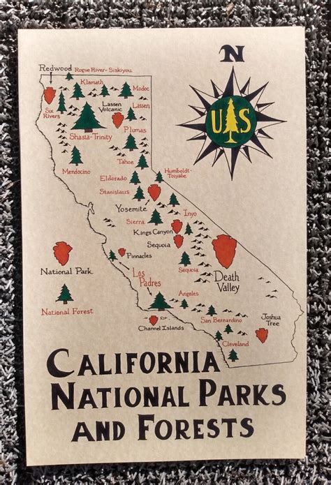 Map Of All National Parks In California