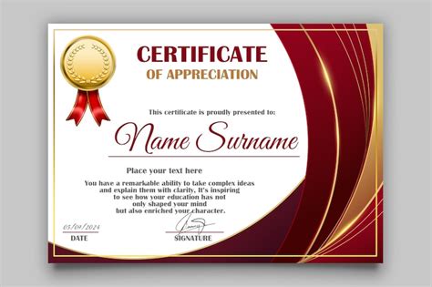 Certificate Template PSD、ダウンロードできる高画質無料PSDテンプレート | Freepik
