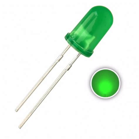Buy LED - 333GD/E 5.0mm Green Round Type LED - Everlight Online In ...