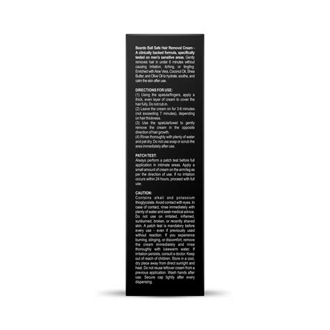 Ball Safe Hair Removal Cream 100ml | Intimate Hair Removal for Men ...